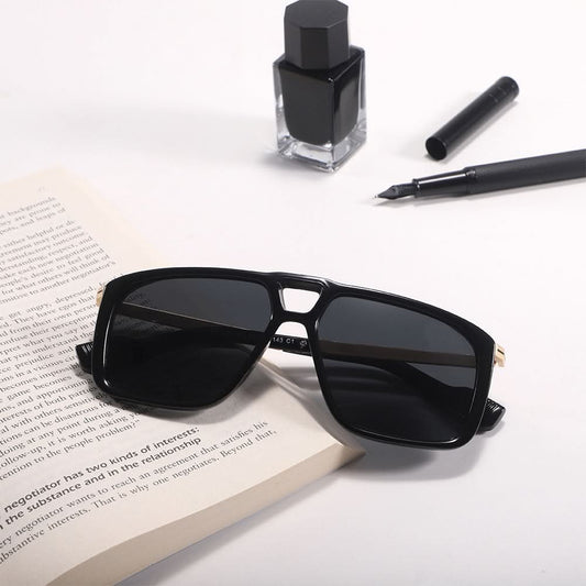 Dollger Vintage Bridge Square Tinted Sunglasses