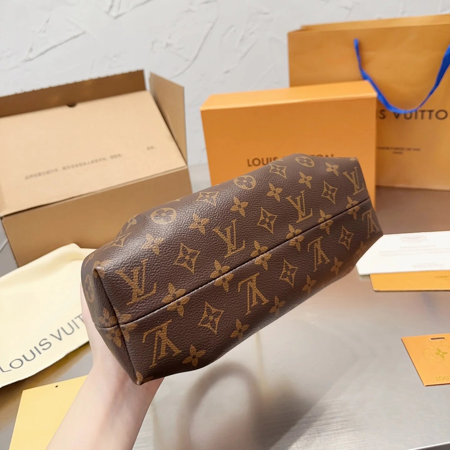 Classic Print Clutch Bag