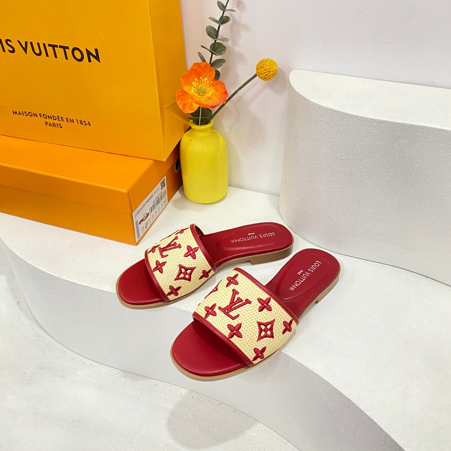 Woven Embroidered Slippers