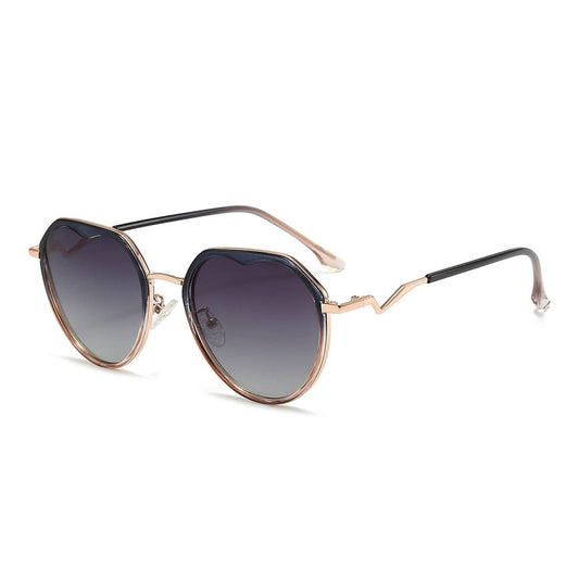 Dollger Gradient Lens Round Sunglasses