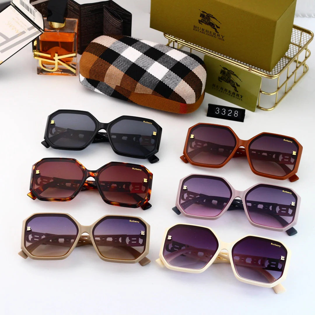 6 colors new prismatic high-definition lens full frame design sunglasses 3328