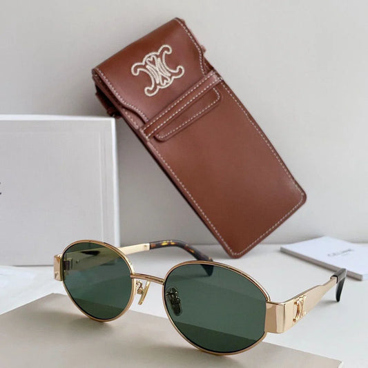 Women's trendy metal frame sunglasses