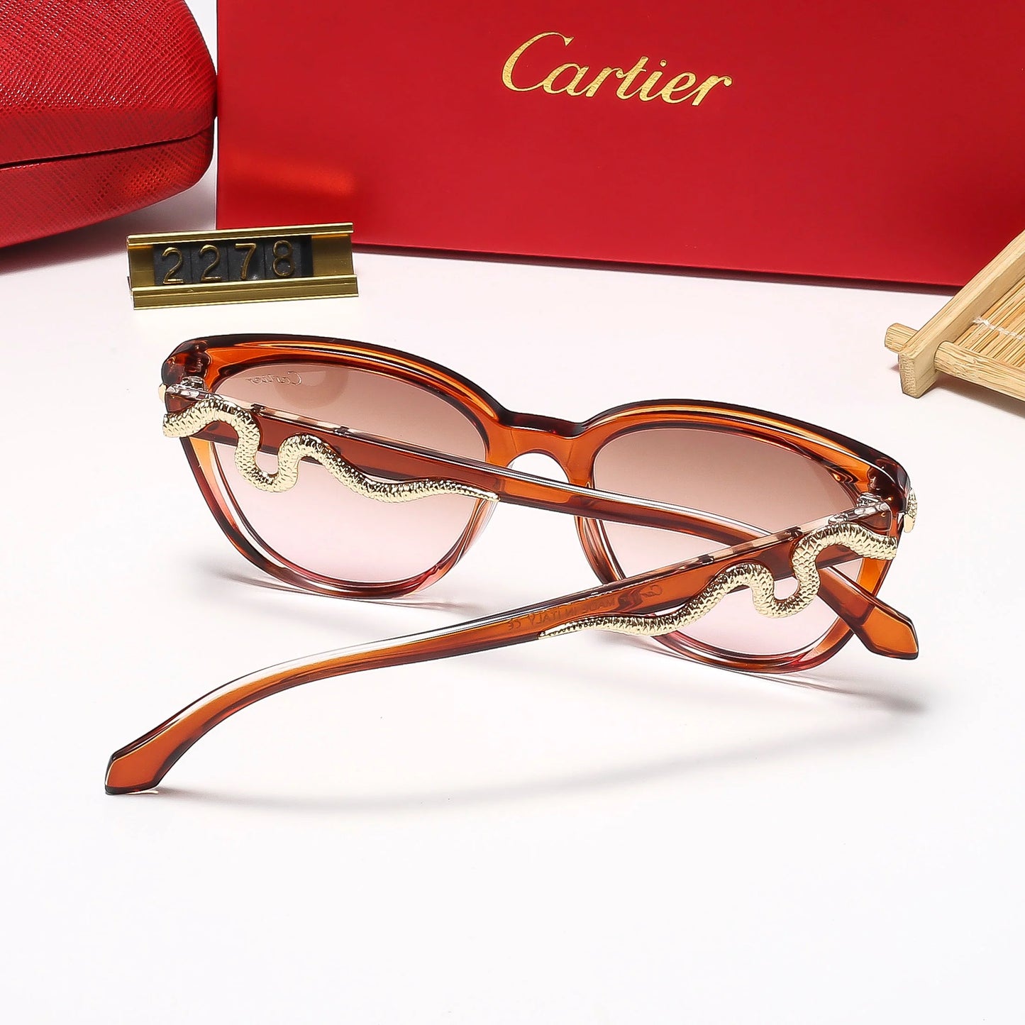 7 colors golden snake logo hot sunglasses