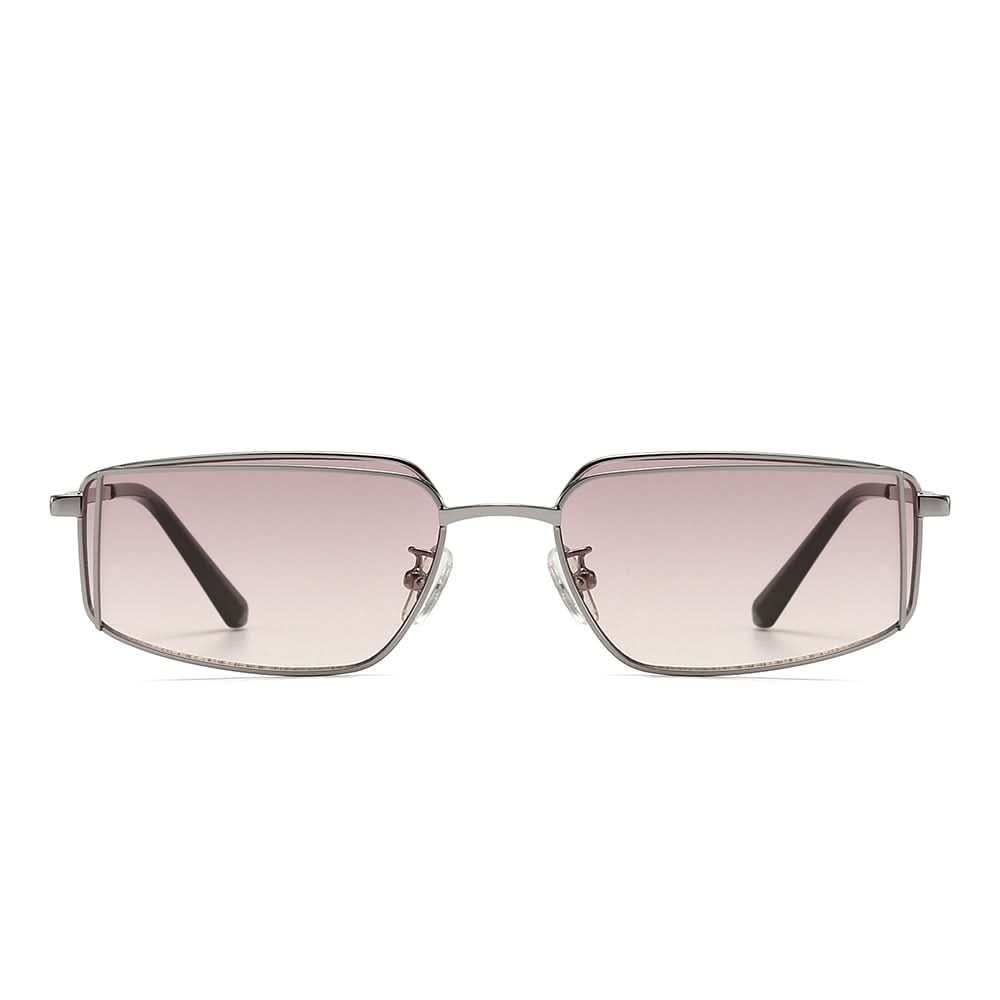 Dollger Rectangular Metal Tinted Sunglasses