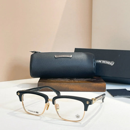 Half frame transparent sunglasses