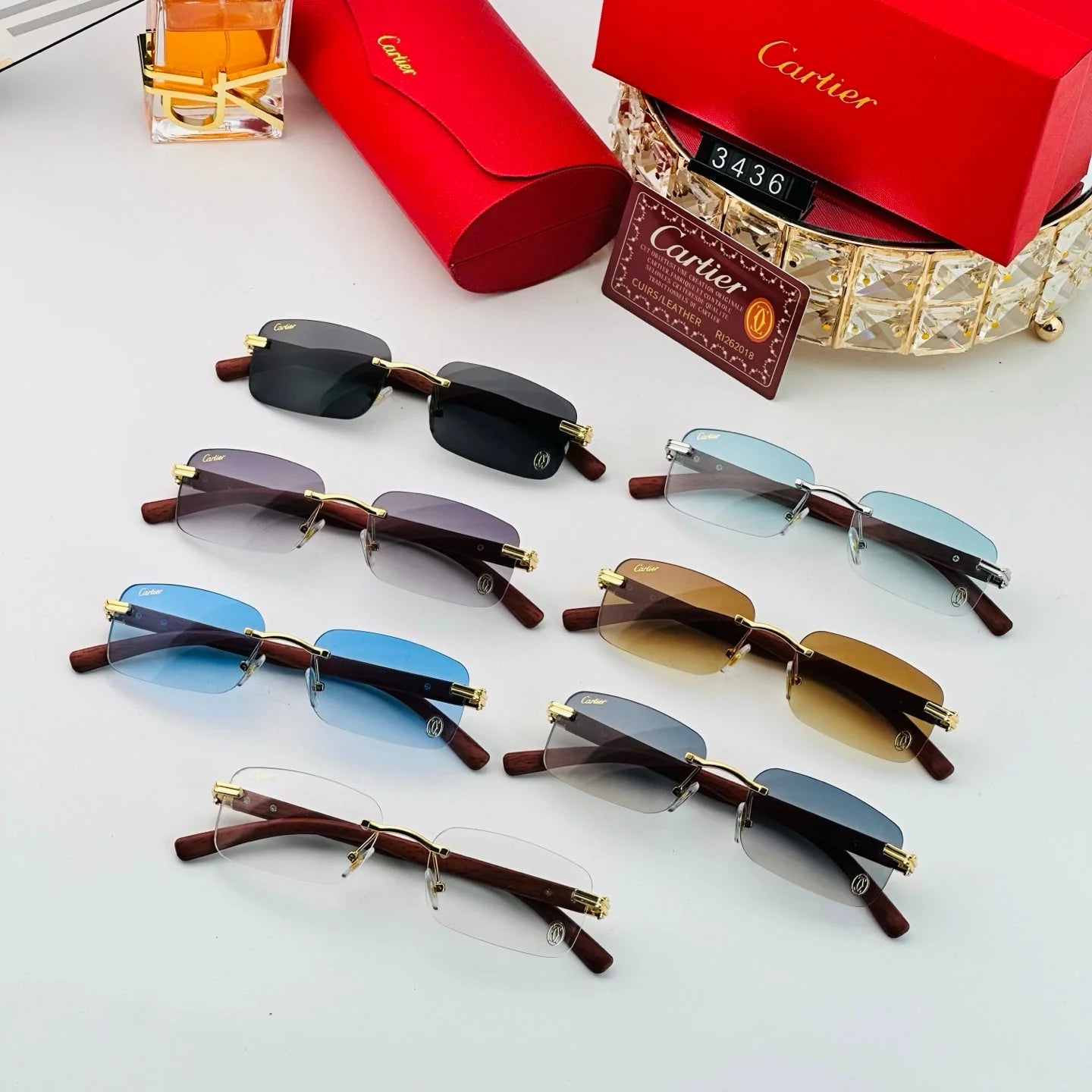 7 colors fashion sunglasses 3436
