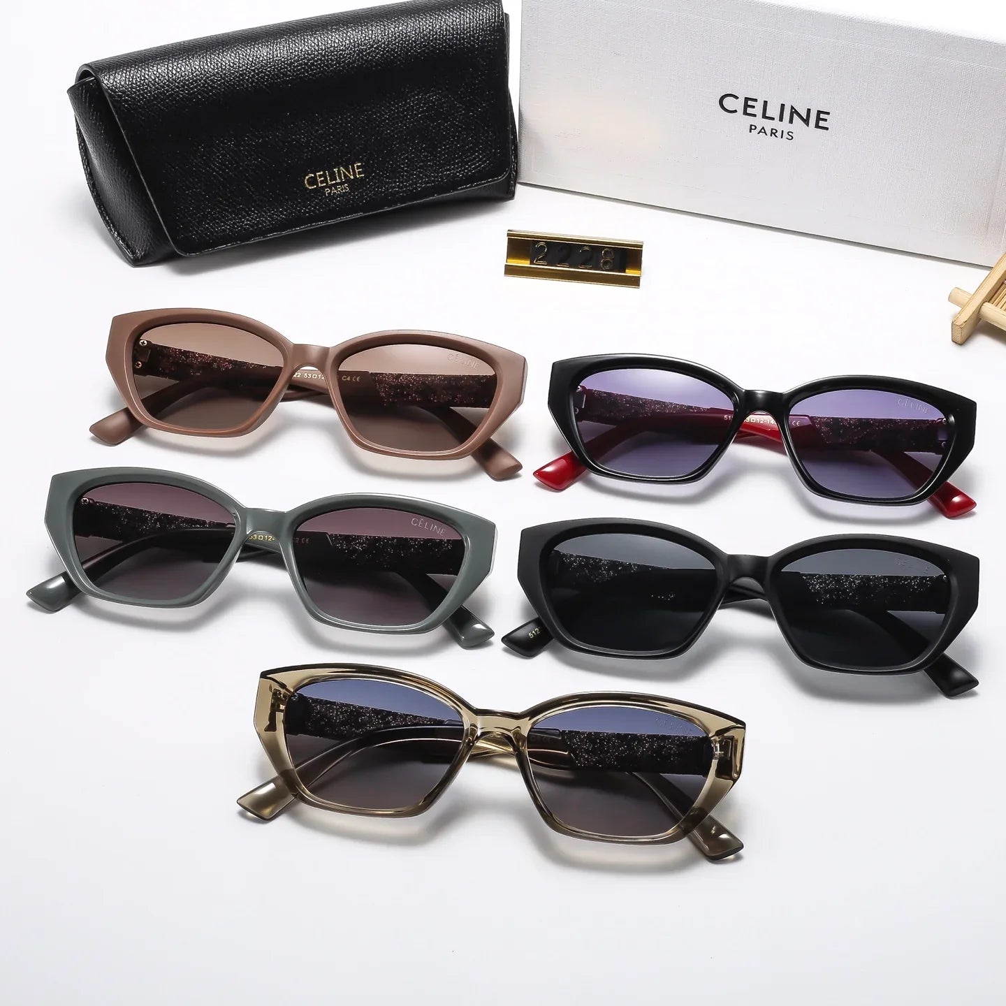 5 colors trendy polarized sunglasses 2228