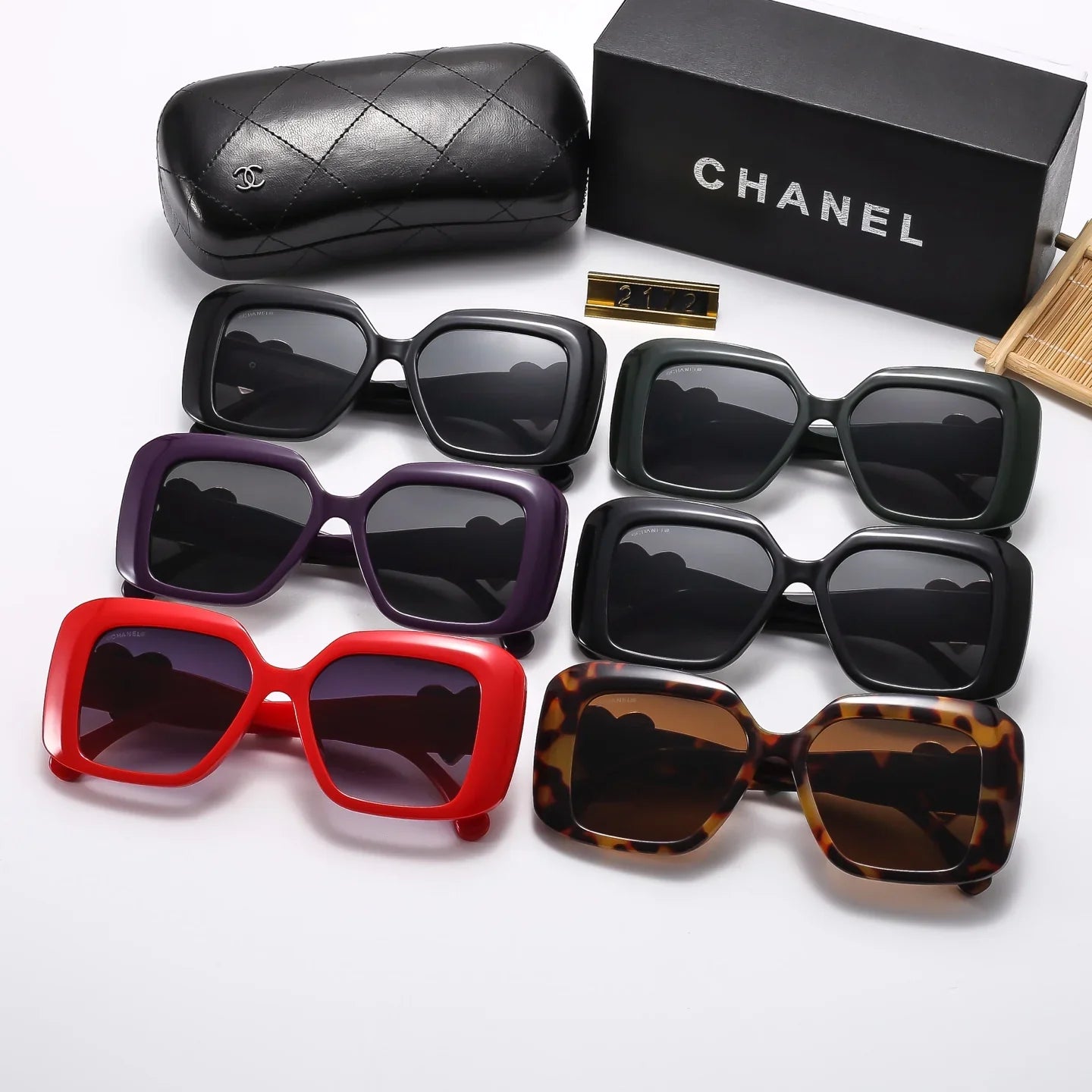 6 Colors Square Frame HD Lens Sunglasses 2172