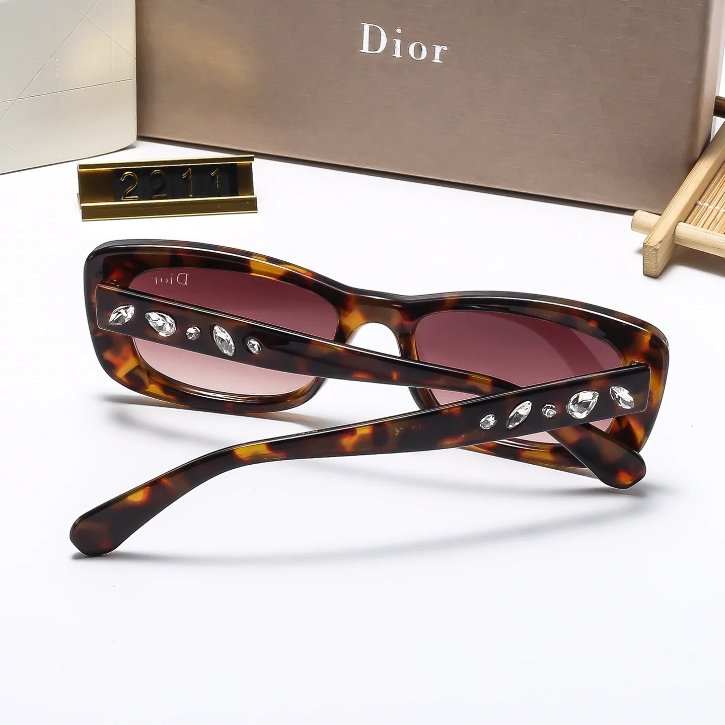 6 colors trendy HD lens sunglasses 2211