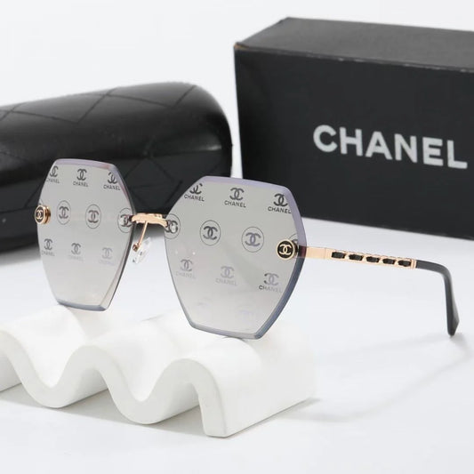 7 colors new prismatic lens metal frame sunglasses