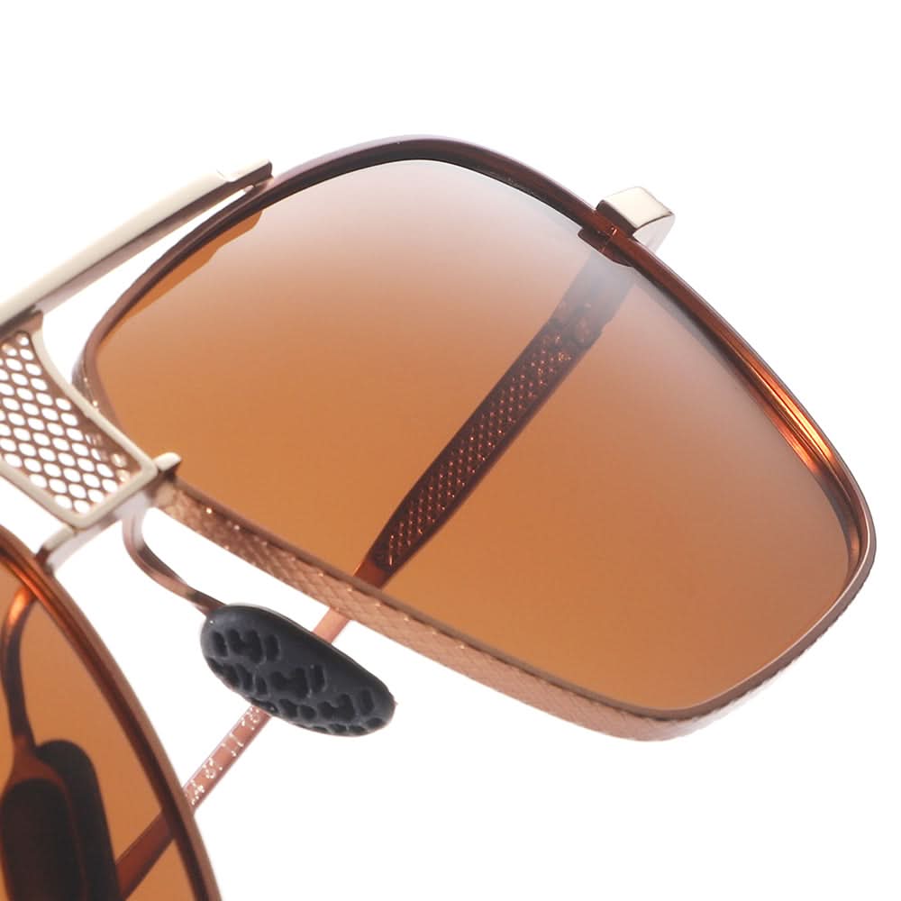 Dollger Square Aviator Metal Sunglasses