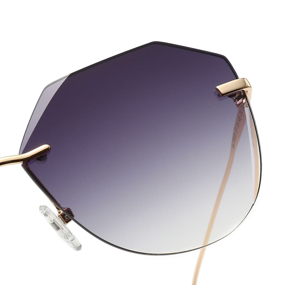 Dollger Irregular Round Tinted Sunglasses