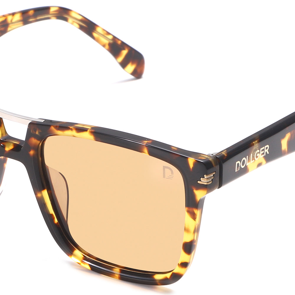 Dollger Square Aviator Tinted Sunglasses