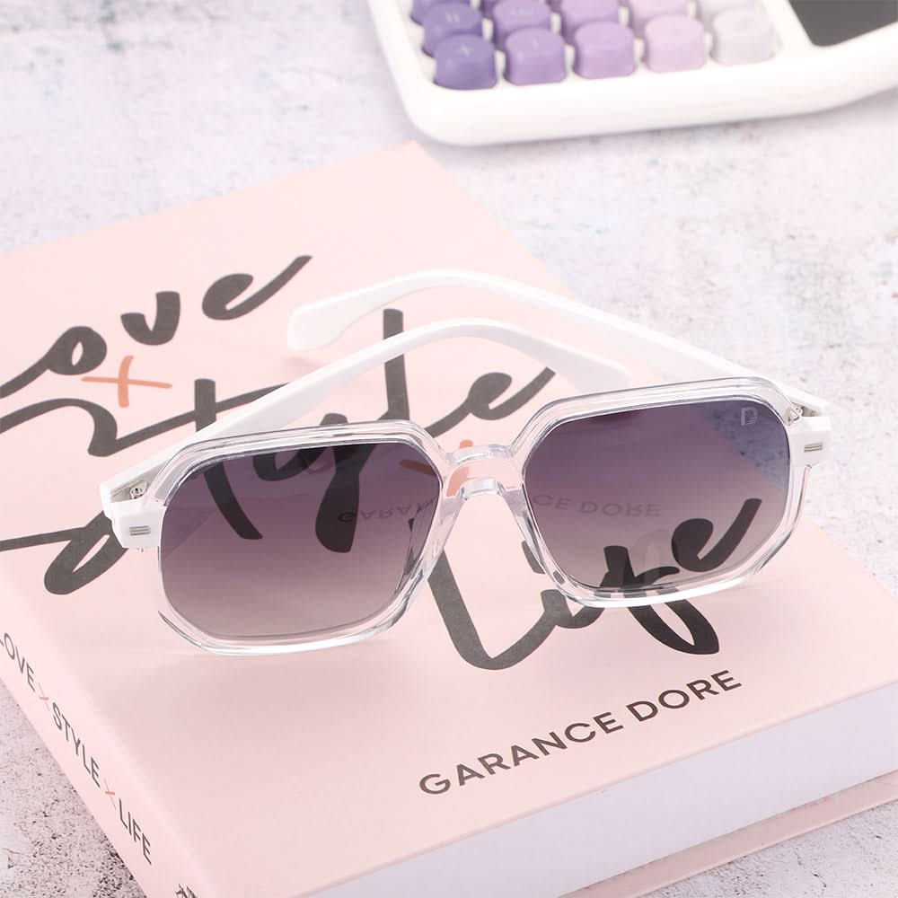 Dollger Hipster Square Full-Rim Sunglasses