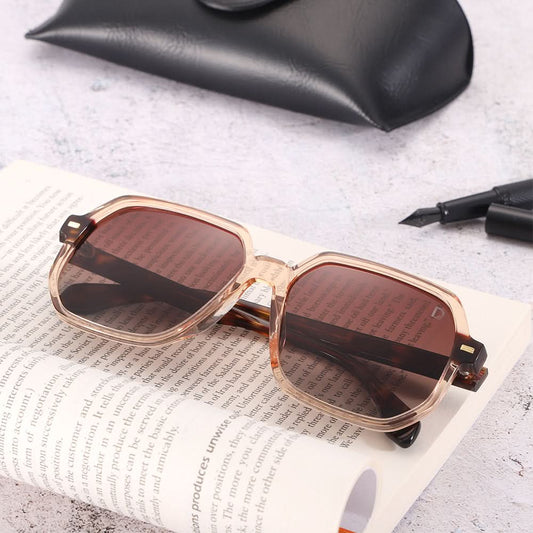 Dollger Hipster Square Full-Rim Sunglasses