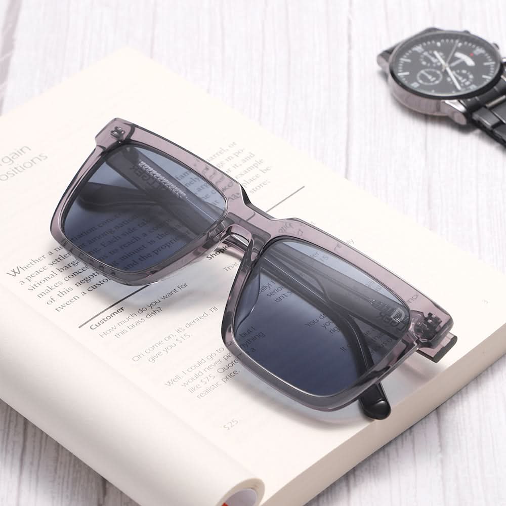 Dollger Square  Hipster Acetate Square Tinted Sunglasses