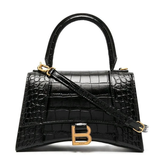 Crocodile Effect Tote Crossbody Bag