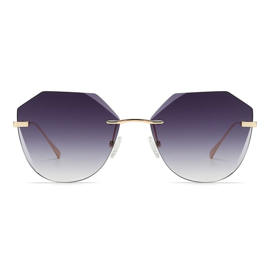 Dollger Irregular Round Tinted Sunglasses