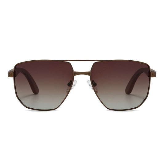 Dollger Wood Vintage Aviator Sunglasses