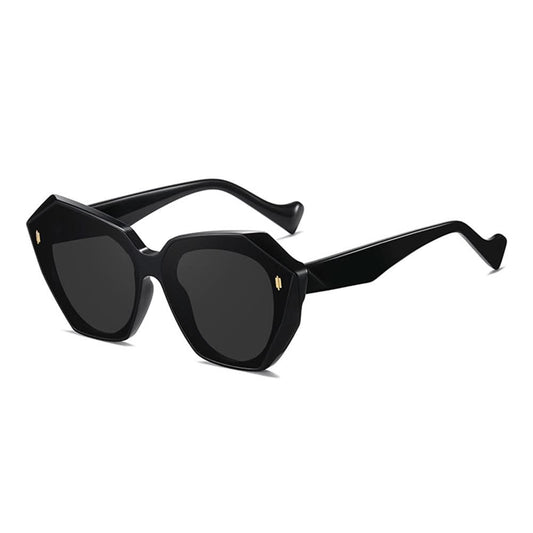 Retro Tinted Polygonal Cat Eye Sunglasses