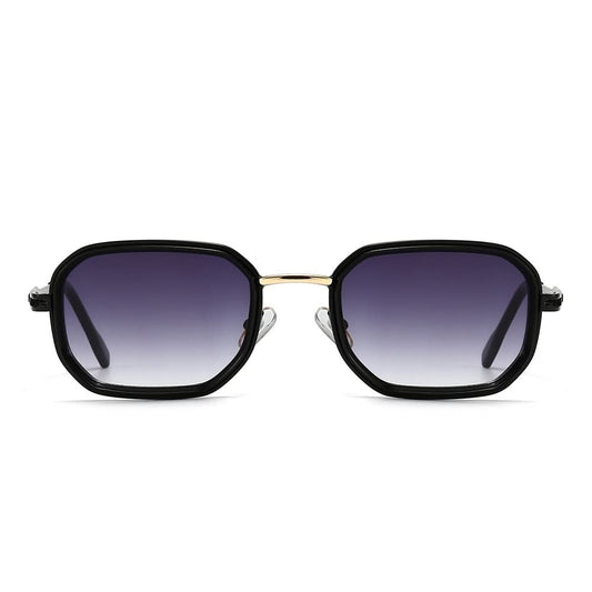 Dollger Retro-Vintage Rectangle Geometric Tinted Sunglasses