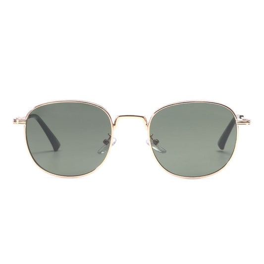 Dollger Rose Gold Retro-Vintage Round Tinted Sunglasses