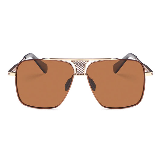 Dollger Square Aviator Metal Sunglasses