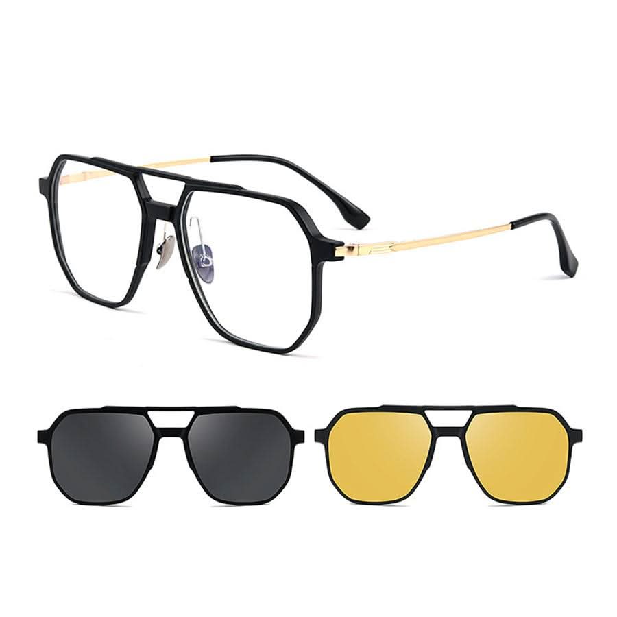 Clip On Sunglasses 3 in 1