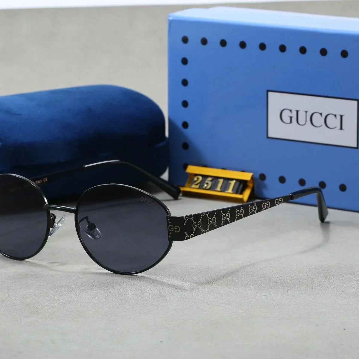 New Metal Retro Oval Sunglasses UV Protection Sunglasses Premium Sunglasses