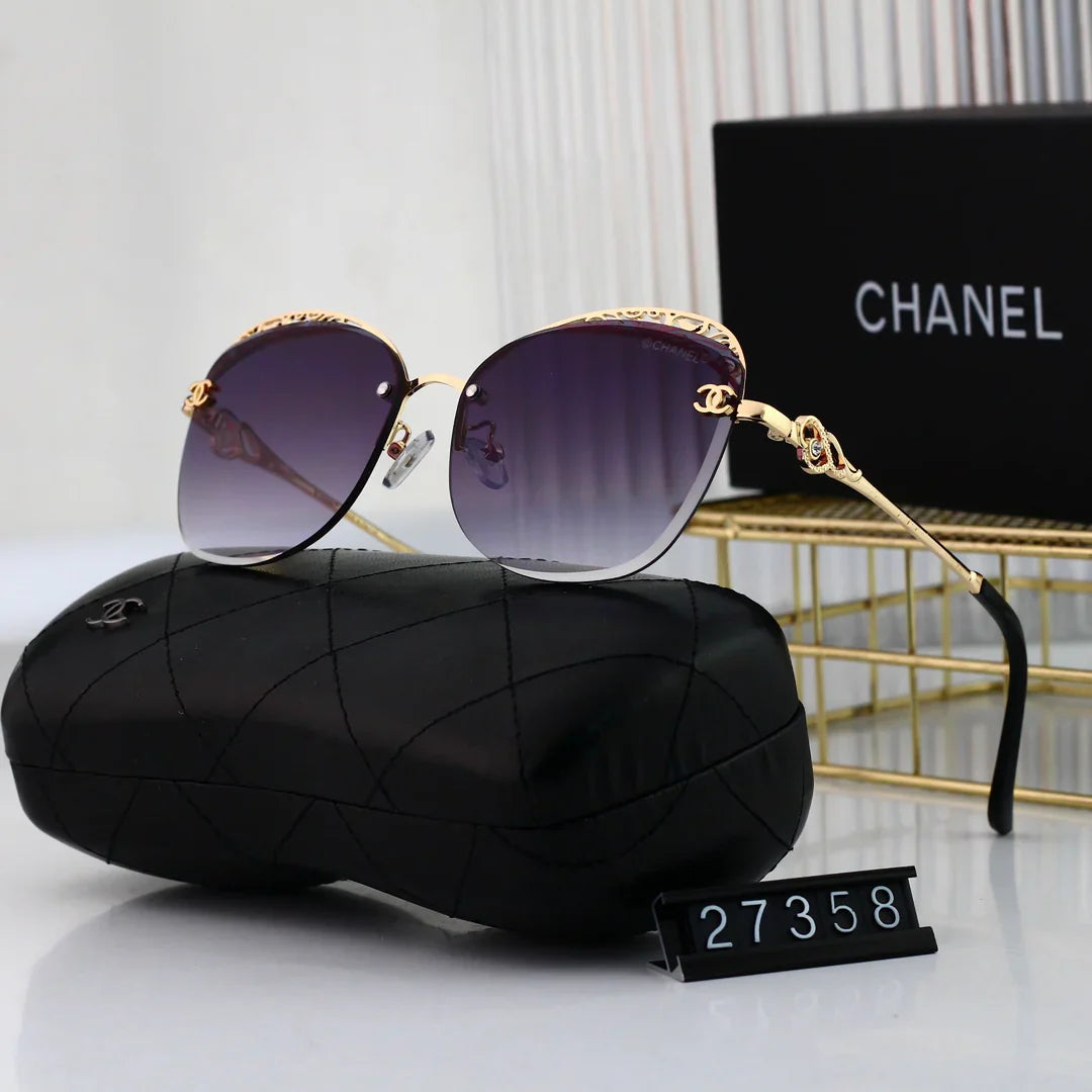 7 colors high-definition lens thin lens frameless metal sunglasses 27358
