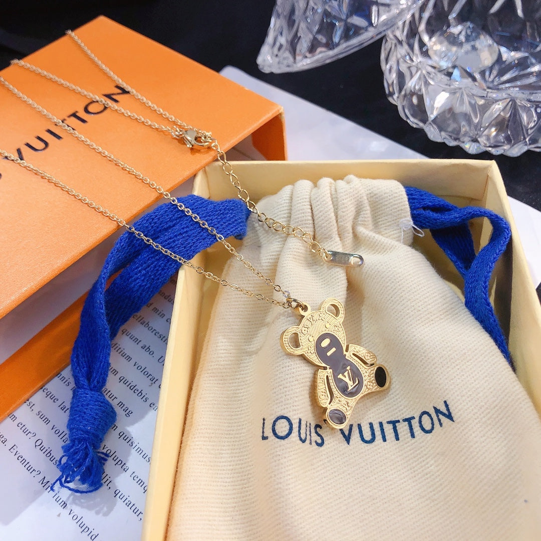 Cute Bear Long Necklace