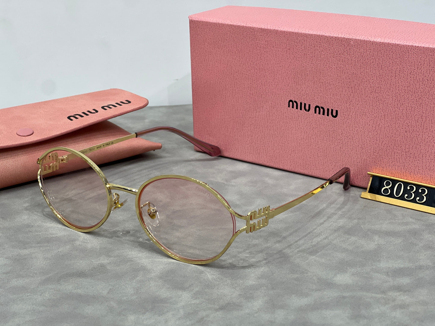 New trendy oval metal anti-glare sunglasses 8033