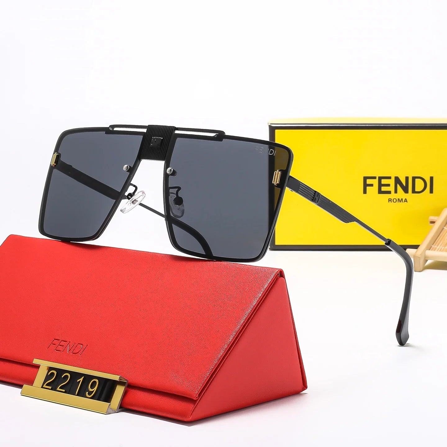 6 Color Square Frame Hot Sunglasses  2219