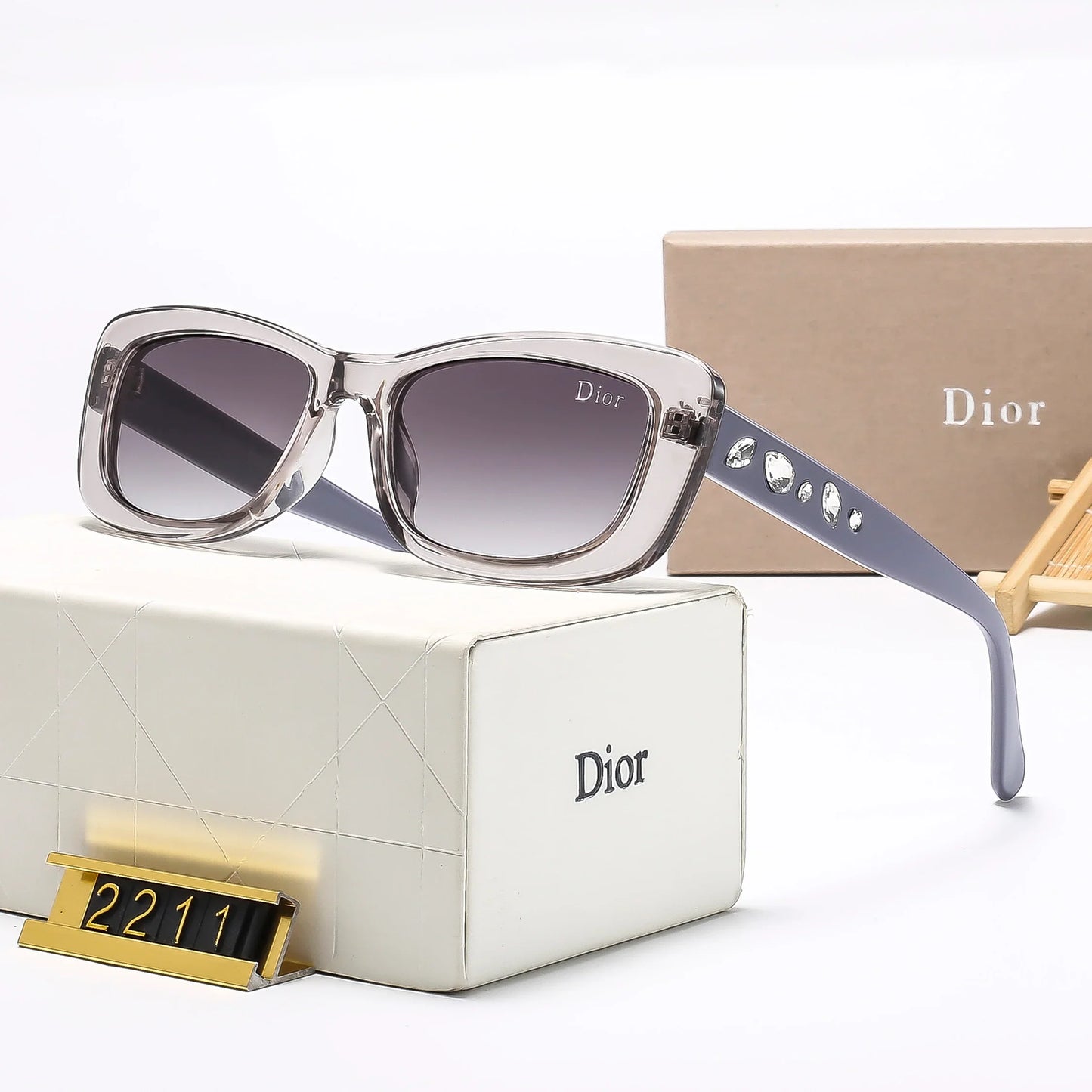 6 colors trendy HD lens sunglasses  2211