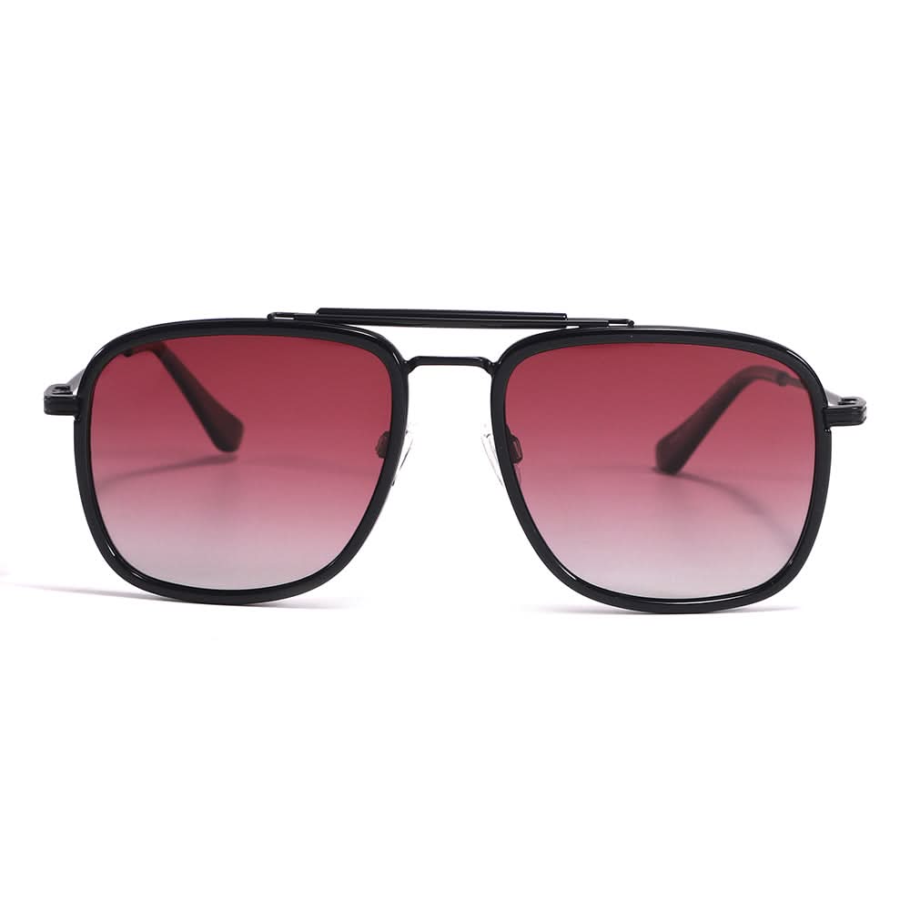 Dollger Square Aviator Black Sunglasses