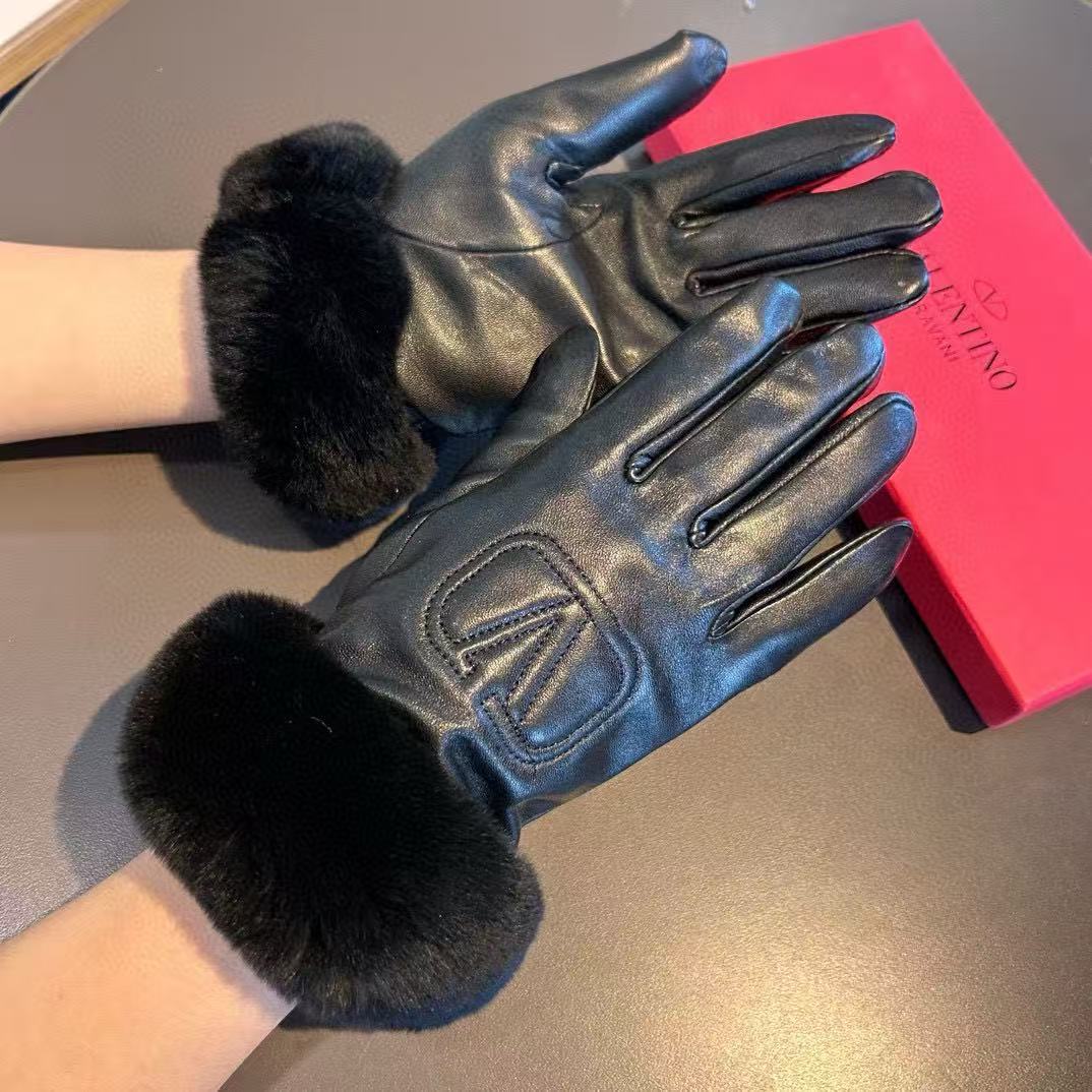 2025 New Long Style Lazy Rabbit Hair Touchscreen Women's Gloves