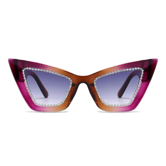 Dollger Retro-Vintage Lightweight Cat-Eye Tinted Sunglasses