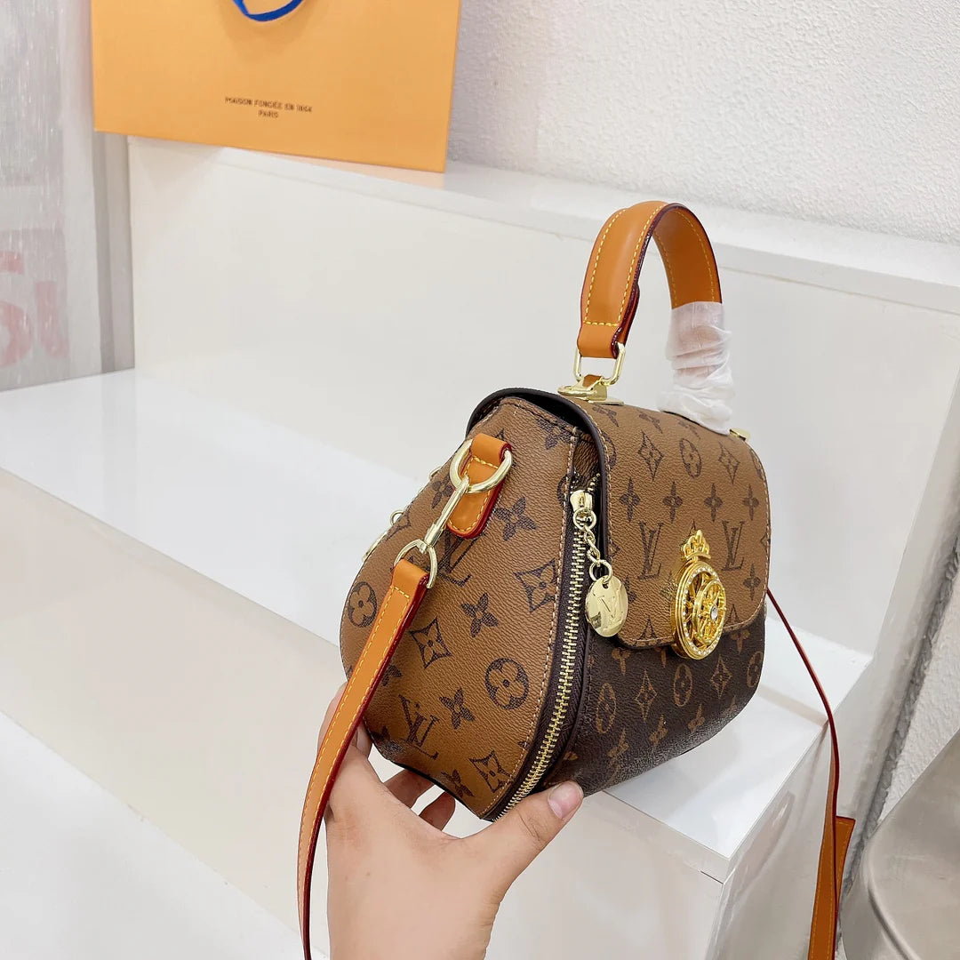 Monogram Metal Crown Tote Bag