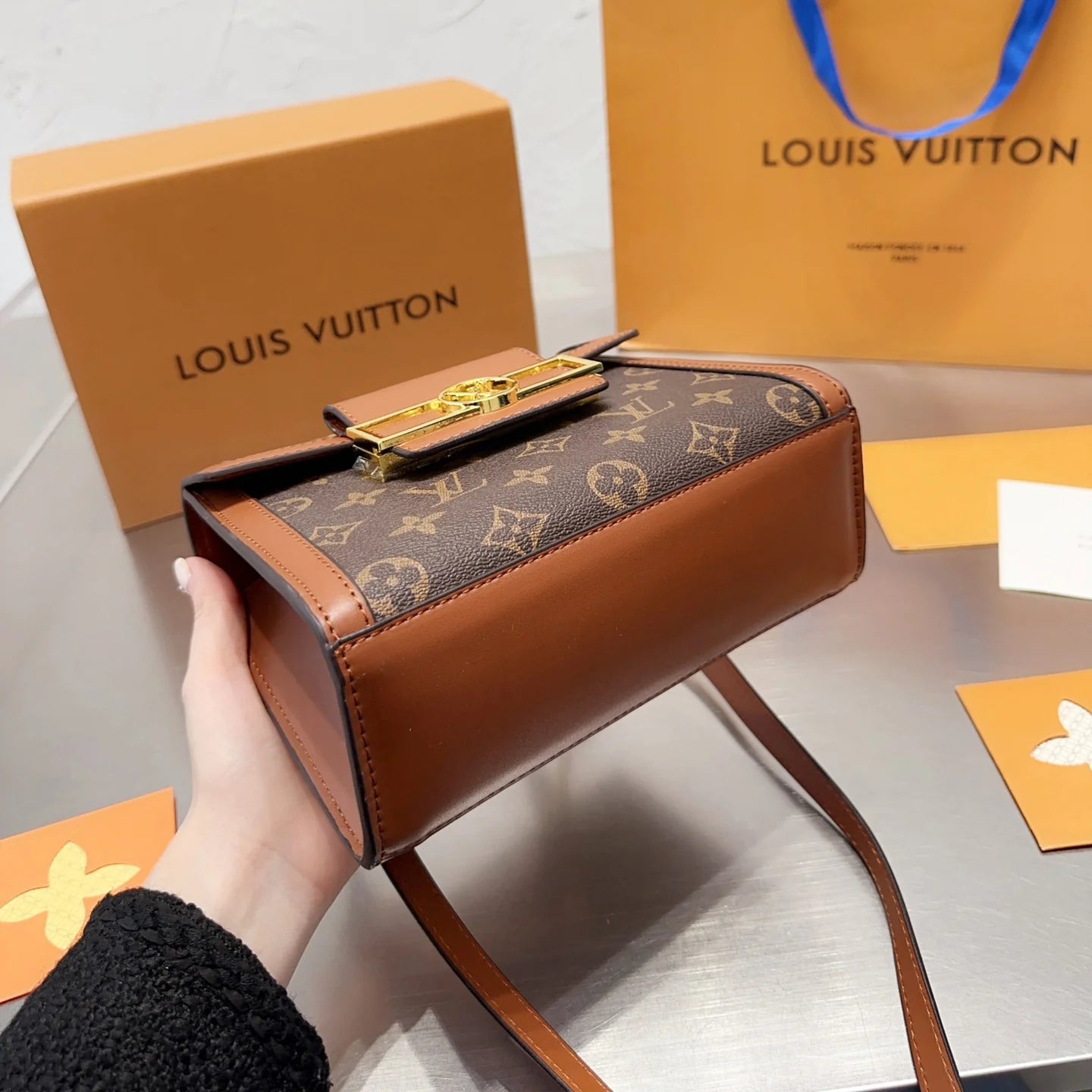 New Classic Leather Handbag Messenger Bag