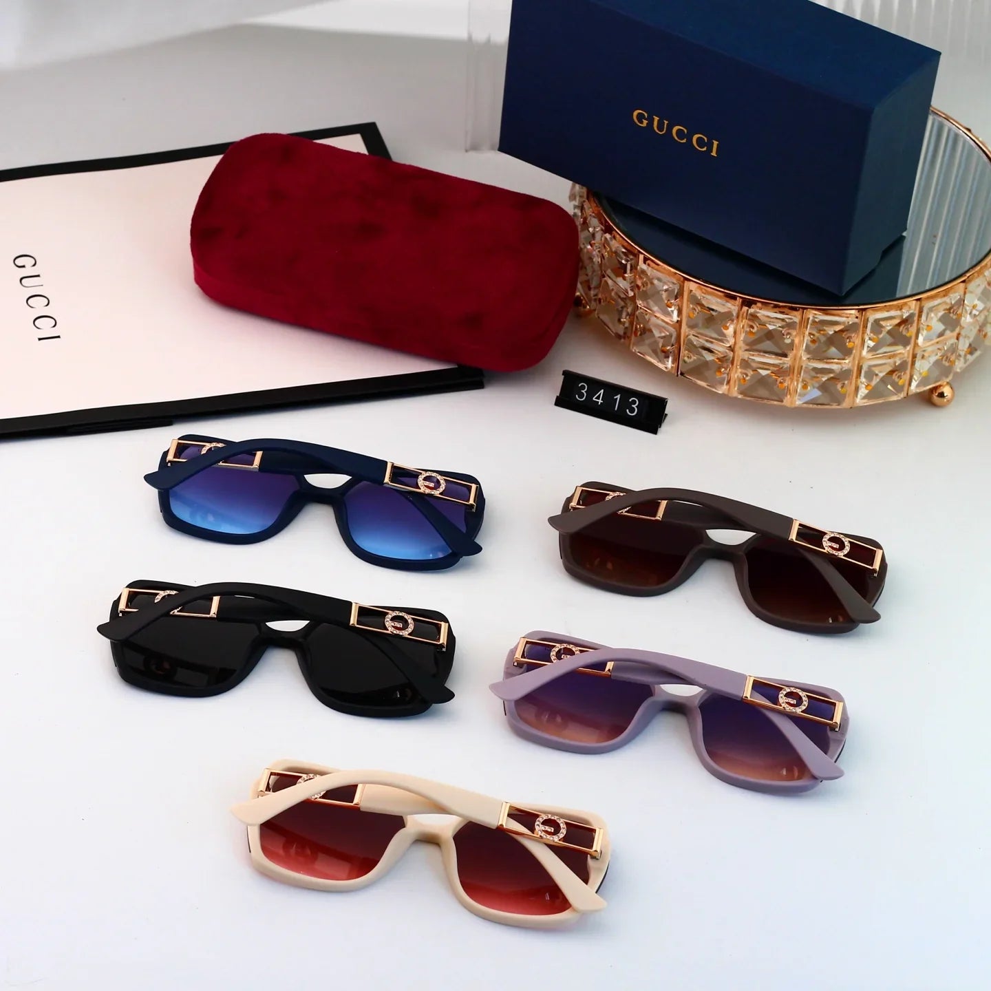 Full frame square sunglasses