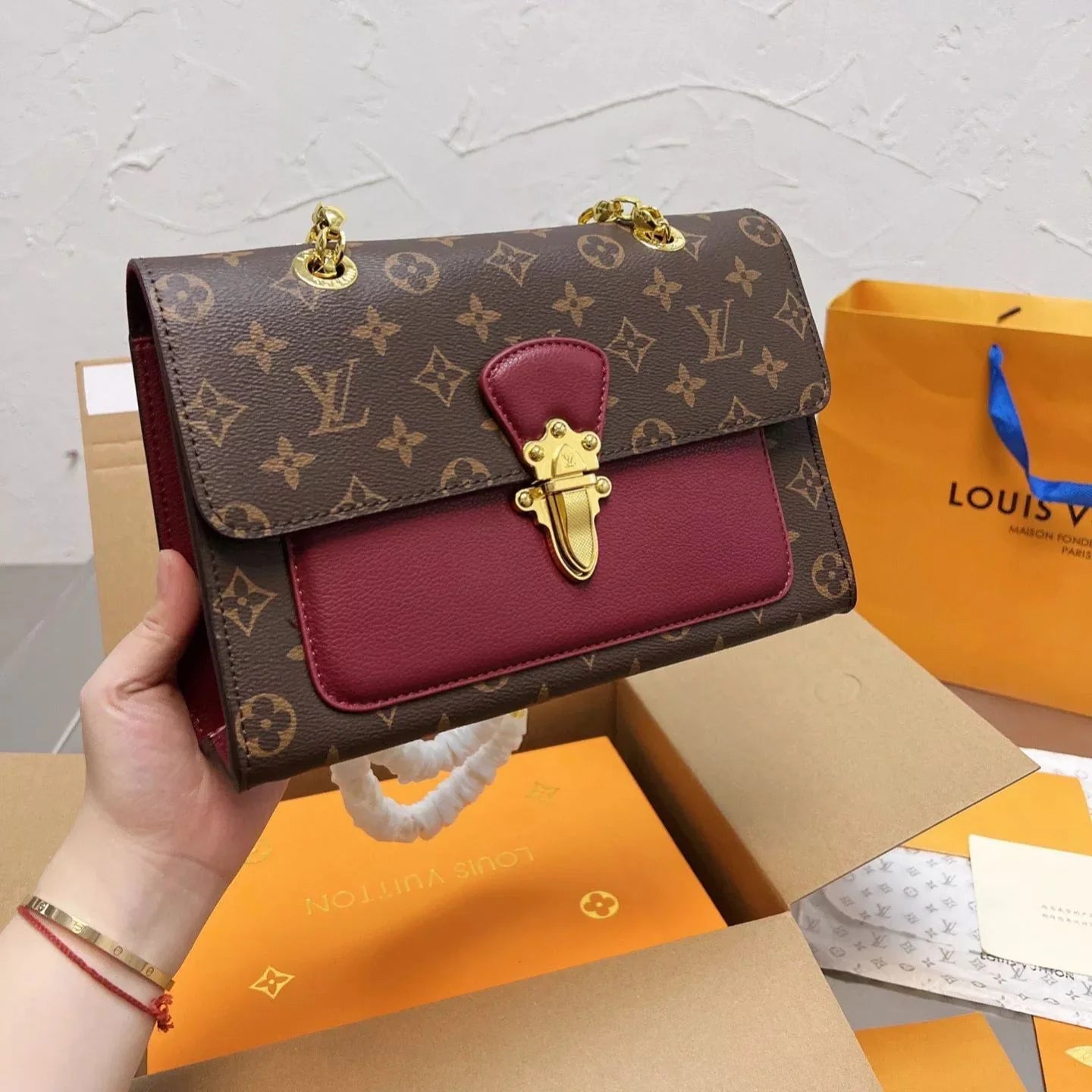 Victoire Monogram Chain Bag