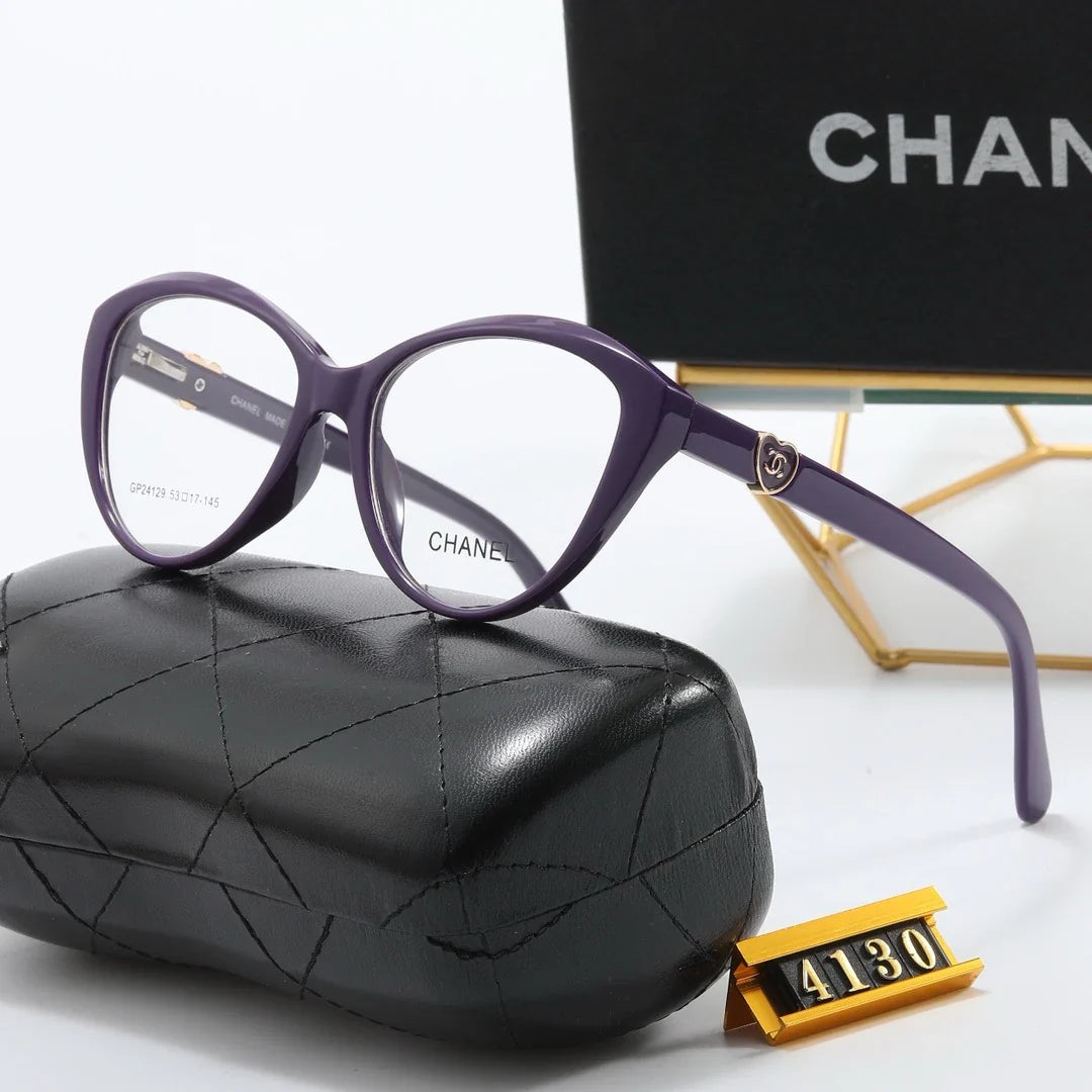 5-color full-frame transparent lens sunglasses 4130