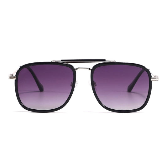 Dollger Square Aviator Black Sunglasses