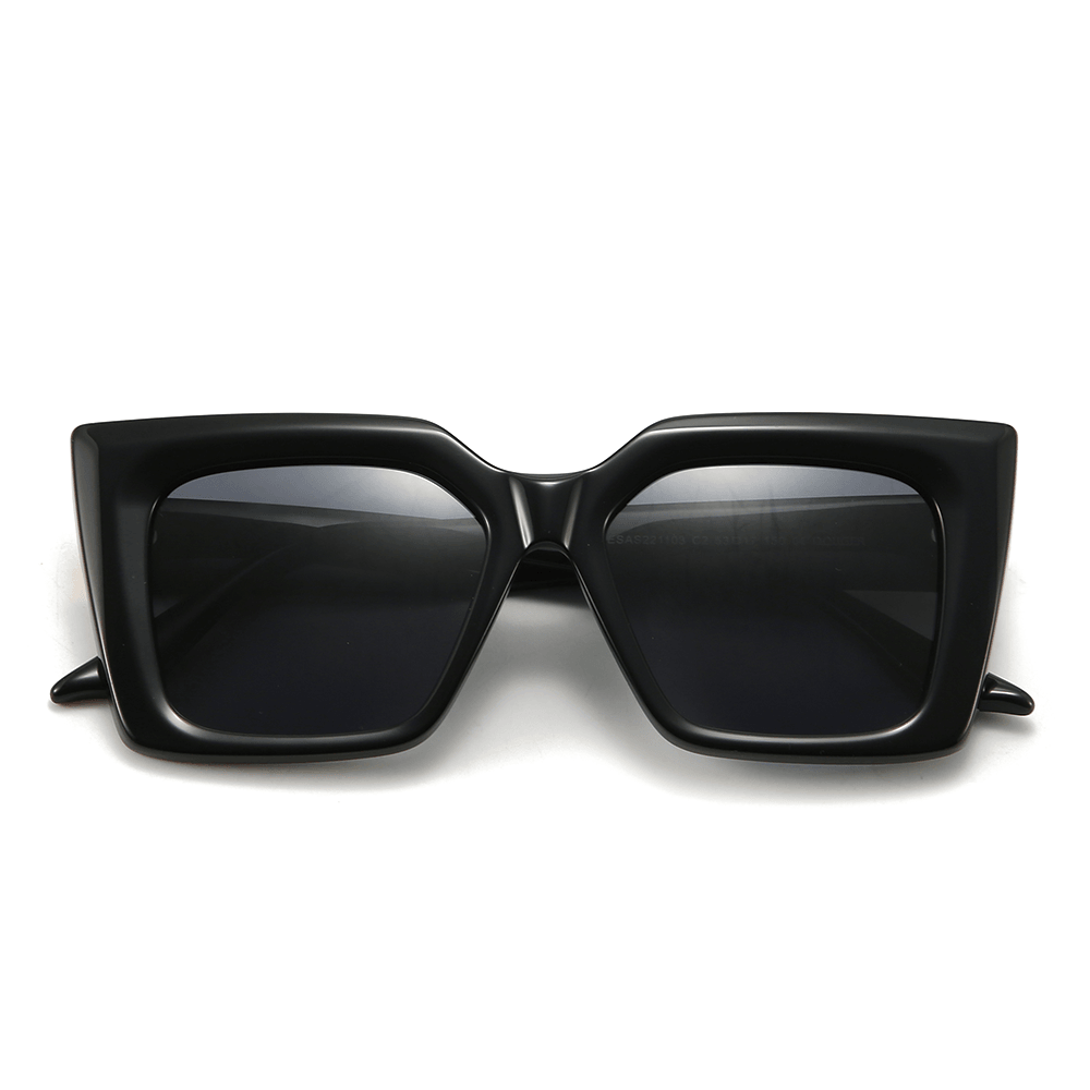 Dollger Elegant Classic Oversized Square Cat Eye Sunglasses