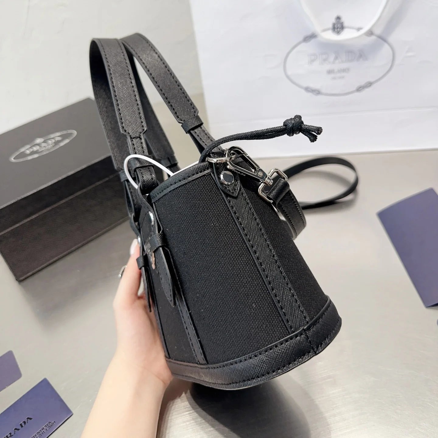 Triangular Logo Casual Handbag