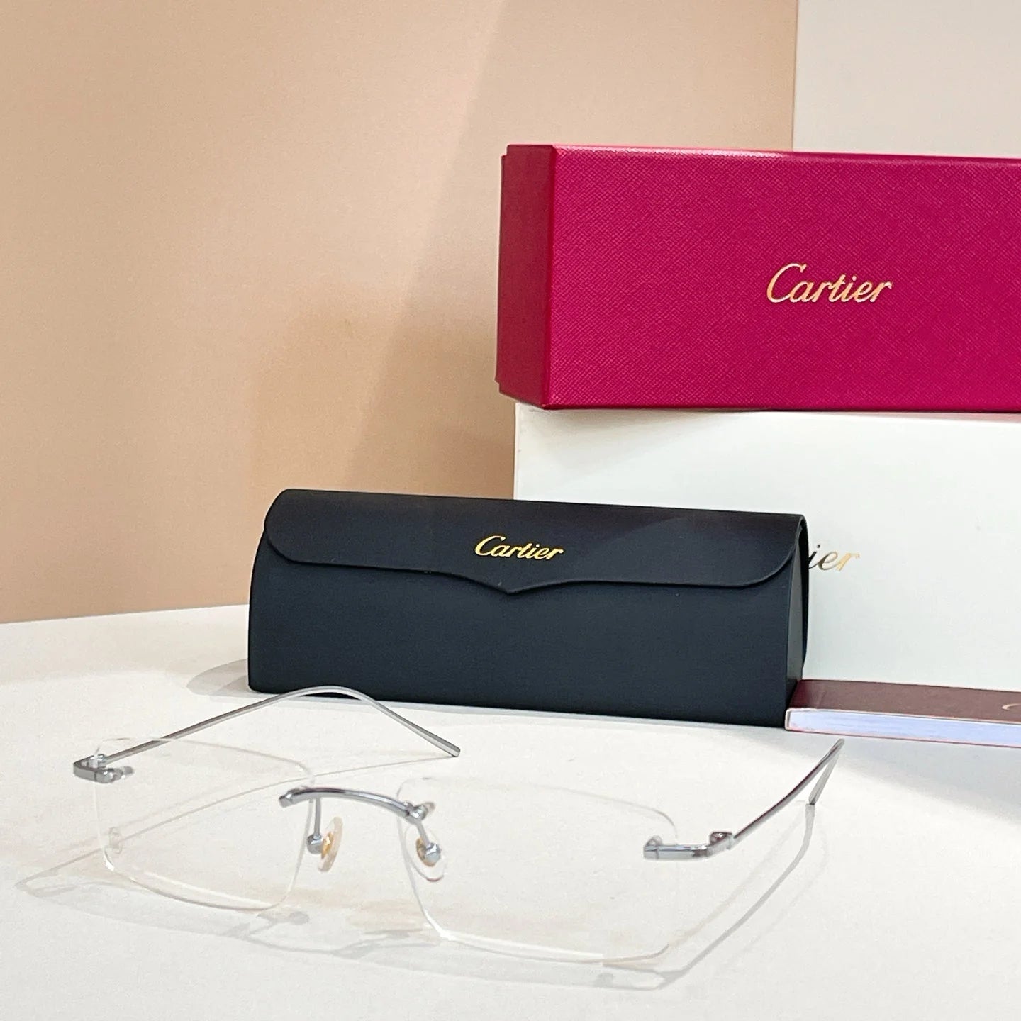 New frameless square sunglasses