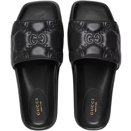 Trendy Embossed Flat Slippers