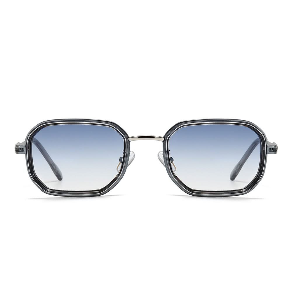 Dollger Retro-Vintage Rectangle Geometric Tinted Sunglasses