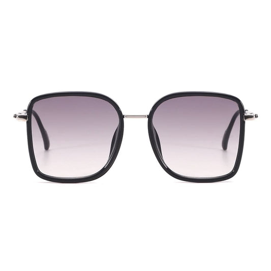 Dollger Wine Color Vintage Metal Geometric Tinted Sunglasses