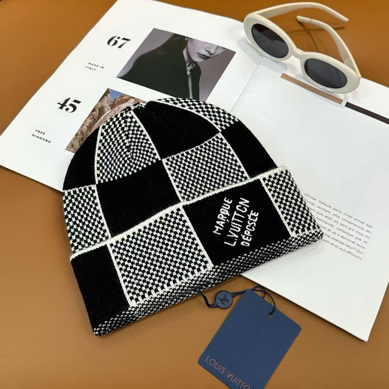 2025 New Embroidered Knitted Woolen Hat